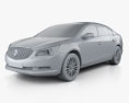Buick LaCrosse (Allure) 2016 3D模型 clay render