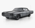 Buick Electra 225 4도어 hardtop 1968 3D 모델  wire render