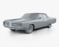 Buick Electra 225 4ドア ハードトップ 1968 3Dモデル clay render