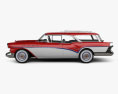 Buick Century Caballero wagon 1957 3d model side view