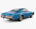 Buick Riviera 1966 3d model back view