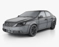 Buick Excelle 2016 3D-Modell wire render