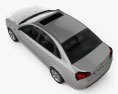 Buick Excelle 2016 3D模型 顶视图