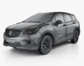 Buick Envision 2018 3D 모델  wire render