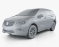 Buick Envision 2018 3D модель clay render