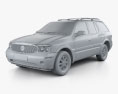 Buick Rainier 2007 3D модель clay render