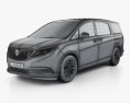 Buick GL8 ES 2014 3D-Modell wire render