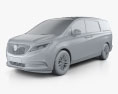 Buick GL8 ES 2014 3D-Modell clay render