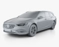Buick Regal TourX (US) 2017 3D-Modell clay render