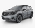 Buick Envision 2020 3d model wire render