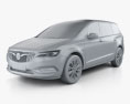 Buick GL6 2021 3D模型 clay render