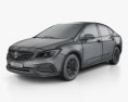 Buick Verano CN-spec 2021 3D-Modell wire render