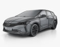 Buick Velite 6 PHEV 2017 3D модель wire render