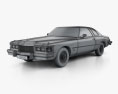 Buick Riviera GS 1975 3D-Modell wire render