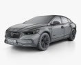 Buick LaCrosse Avenir CN-spec 2020 Modèle 3d wire render