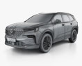 Buick Enclave CN-spec 2022 3D模型 wire render