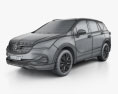 Buick Envision 2023 3D 모델  wire render