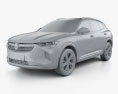 Buick Envision 2023 Modèle 3d clay render