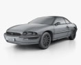Buick Riviera 1999 3D模型 wire render