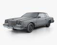 Buick Riviera 1980 3D模型 wire render