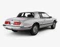 Buick Riviera 1993 3D 모델  back view