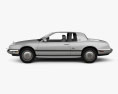 Buick Riviera 1993 Modèle 3d vue de côté