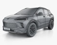 Buick Encore GX Avenir 2024 3D模型 wire render