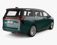 Buick GL8 Century Avenir 2024 3D-Modell Rückansicht