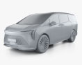 Buick GL8 Century Avenir 2024 3Dモデル clay render