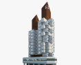 Капсульная башня Накагин 3D модель