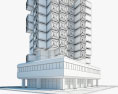 Капсульная башня Накагин 3D модель