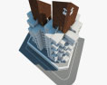 Nakagin Capsule Tower Modello 3D