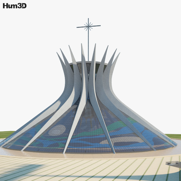 Cathedral of Brasilia 3D model