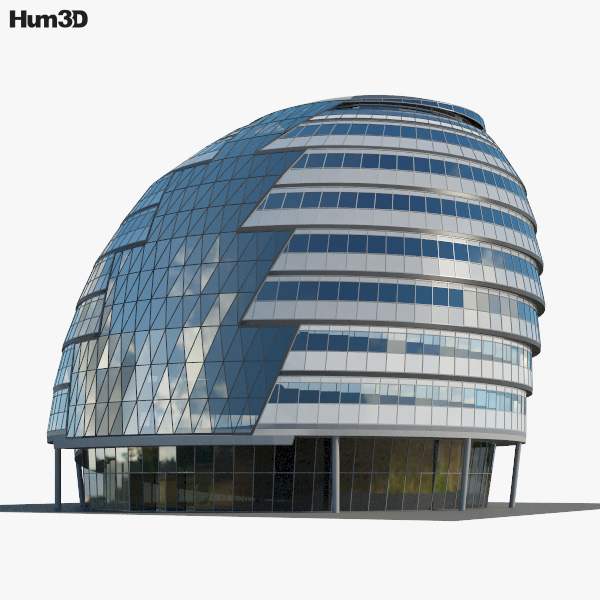 City Hall London 3D model