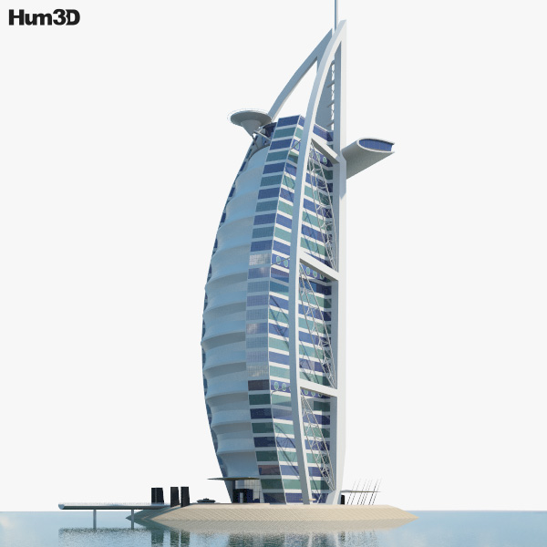Burj Al Arab 3D model