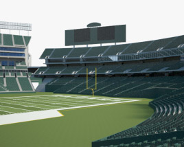 Oakland-Alameda County Coliseum Modello 3D