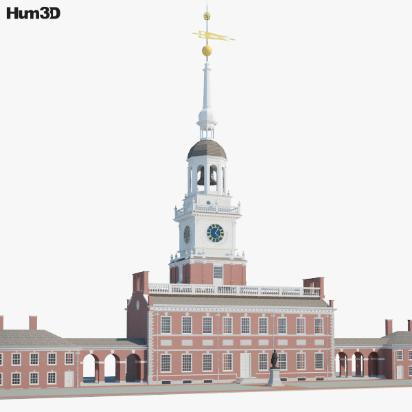Independence Hall Modello 3D
