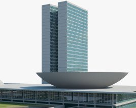 National Congress of Brazil Building 3D model