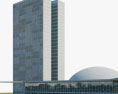 Congresso Nacional do Brasil prédio Modelo 3d