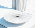 오스카 니메이어의 브라질 국회의사당 3D 모델 