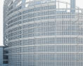 Seat of the European Parliament in Strasbourg Modello 3D