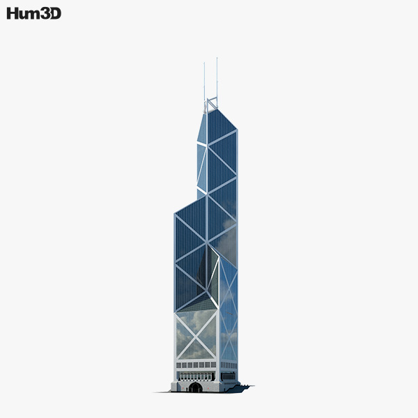 Bank of China Tower (Hong Kong) Modello 3D