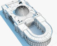 Werchowna Rada Gebäude 3D-Modell