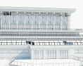 以色列议会 一栋楼 3D模型