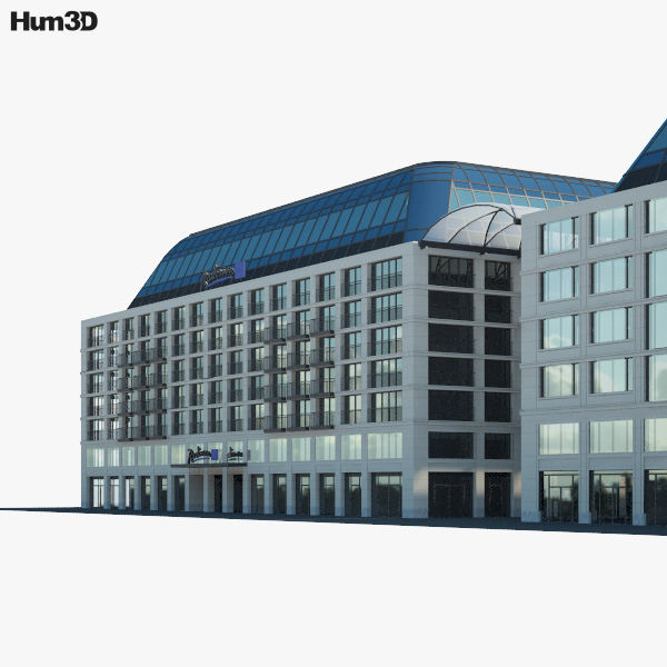 Radisson Blu Hotel Berlin 3D 모델 