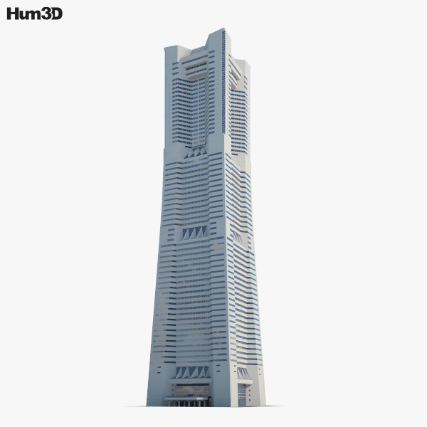 요코하마 랜드마크 타워 3D 모델 