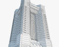 요코하마 랜드마크 타워 3D 모델 