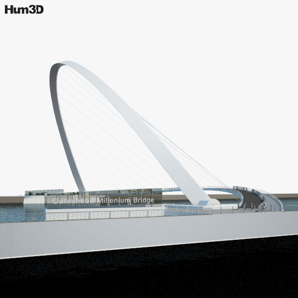 Gateshead Millennium Bridge 3D model