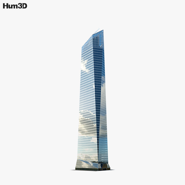 Стеклянная башня 3D модель