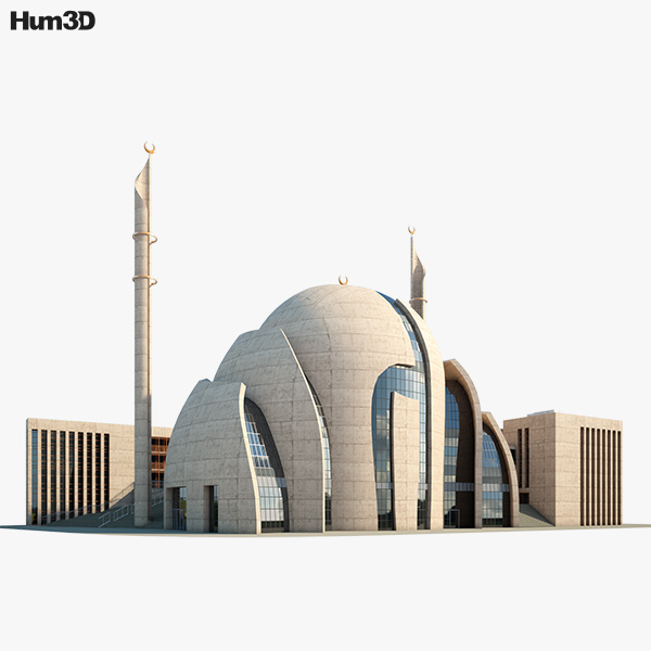 Cologne Central Mosque 3D model